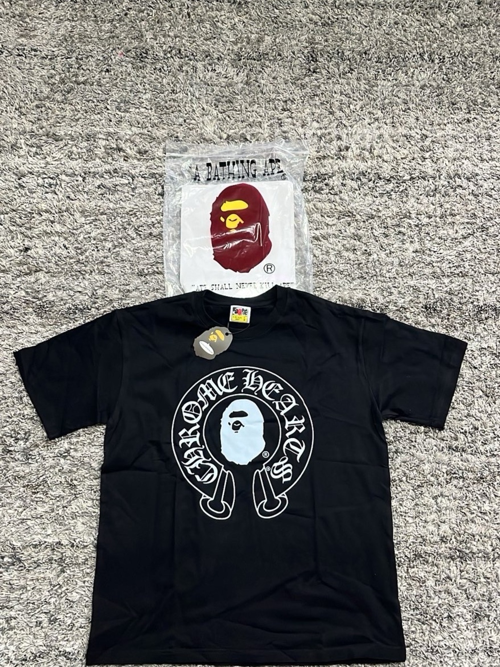 BAPE x Chrome Hearts  Black Graphic Tee